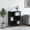 vidaXL Dulap cu rafturi, negru, 69,5x32,5x90 cm, lemn compozit