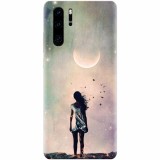 Husa silicon pentru Huawei P30 Pro, Alone Woman Cgi Hd K