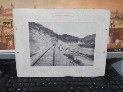 Calea ferată T&amp;acirc;rgu Ocna Palanca, Linia &amp;icirc;n defileu de la klm. 35+000, 1903, 201 foto