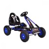 Kart cu pedale si roti gonflabile Top Racer Blue, Moni