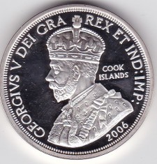 Cook Islands 1 Dollar Elizabeth II George V Dollar 2006