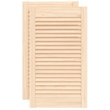 Usi de dulap design lambriu, 2 buc., 69x39,4 cm, lemn masiv pin