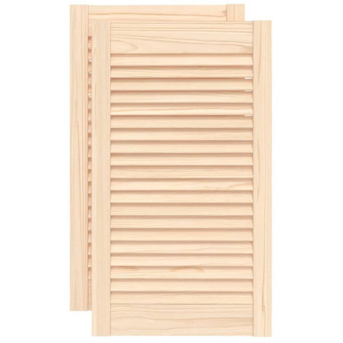 Usi de dulap design lambriu, 2 buc., 69x39,4 cm, lemn masiv pin