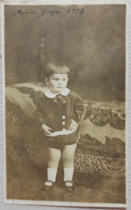 Mic copil fotografiat la Cluj, 1928// tip CP
