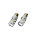 Set becuri auto cu LED CANBUS P21W BA15S 24 SMD 6.2W Alb 12/24V AM01445., Universal