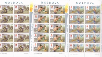 JOCURILE OLIMPICE,OLIMPIADA BEIJING 2008 SET MINICOLI MNH MOLDOVA foto