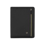 Wenger Amelie Women&rsquo;s Zippered Padfolio with Tablet Pocket Black