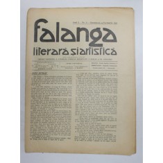 FALANGA LITERARA SI ARTISTICA , ZIAR SAPTAMANAL , ANUL I, NR. 6 , DUMINICA 14 FEBRUARIE , 1910