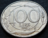Moneda 100 LIRE - ITALIA, anul 1993 * cod 4898 = excelenta