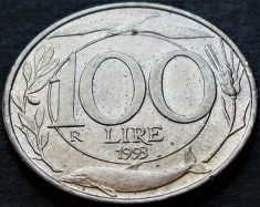 Moneda 100 LIRE - ITALIA, anul 1993 * cod 4898 = excelenta