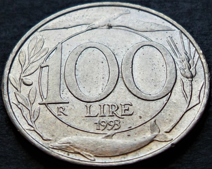Moneda 100 LIRE - ITALIA, anul 1993 * cod 4898 = excelenta