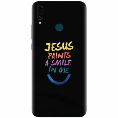 Husa silicon pentru Huawei Y9 2019, Jesus Paints A Smile In Me foto