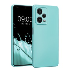 Husa Kwmobile pentru Xiaomi Redmi Note 12 Pro 5G, Verde deschis, Silicon, KWM000018CO007C