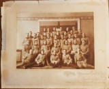 FOTOGRAFIE VECHE PE CARTON-OFITERII REGIMENTULUI 83 INFANTERIE CLUJ-APRILIE 1922