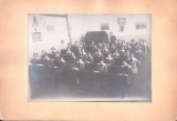 PM449N Eleve &icirc;n uniformă școlară, &icirc;n sala de clasă, Rom&acirc;nia, perioada interbelică
