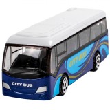 Vehicul Die Cast, Autobuz de Oraș, 1:64, Culoare Albastru, Metal, 8x3x3 cm, Oem