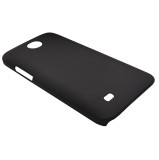 Husa tip capac plastic cauciucat neagra pentru HTC Desire 300 Zara Mini