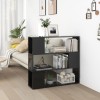 VidaXL Bibliotecă/Separator cameră, negru extralucios, 100x24x94 cm