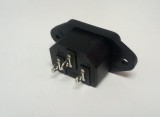 Conector de alimentare pentru lipit 230V/tata IEC C14, CS220MP, Oem