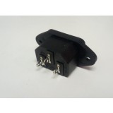 Conector de alimentare pentru lipit 230V/tata IEC C14, CS220MP