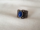 INEL argint TRIBAL etnic AFGHAN cu LAPIS LAZULI vintage VECHI de efect RAR