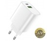 Incarcator Retea Forever LS-04 20W 3A 1 x USB-A - 1 x USB-C Alb