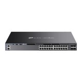 Switch TP-Link cu management, 24-Port Gigabit RJ45 PoE+ Stackable L3 Managed, switch 10 Gbps SFP+ &quot;SG6428XHP&quot; (timbru verde 2 lei)