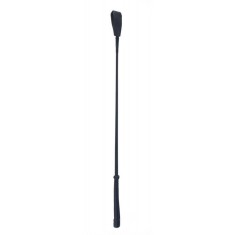 Cravasa Devil Sticks Crop din Piele Naturala, Negru, 72 cm