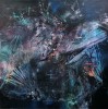 Intre Intuneric si divin 38 pictura semnata Kloska, Abstract, Acrilic