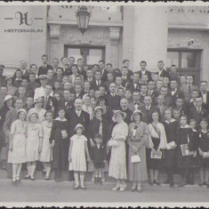 HST 29S Poza Teodor Nes director liceu Gojdu Oradea si elevi anii 1930