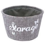 Cos de depozitare &#039;&#039;Storage&#039;&#039;, Gri/Alb, 21 x 11 cm, ConceptSeller