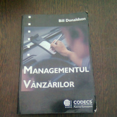 MANAGEMENTUL VANZARILOR - BILL DONALDSON