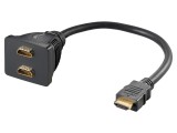 Splitter Semnal HDMI 2 Porturi 0,1m Negru