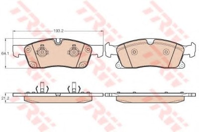 Set placute frana,frana disc MERCEDES M-CLASS (W166) (2011 - 2016) TRW GDB1946 foto