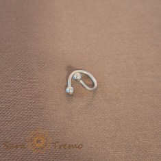Piercing Spiralat Titan cu Bile Mici cu Filet