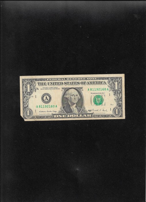 Statele Unite SUA USA 1 dollar 1988 A Boston seria81192160 uzata