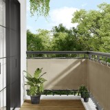 VidaXL Paravan de balcon, bej, 75x1000 cm, 100% poliester oxford