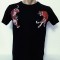 Tricou barbați negru cu imprimeu - S