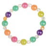 Brățară Elastică, Pink Lollipop, Mărgele Multicolor, Pentru Copii, Oem