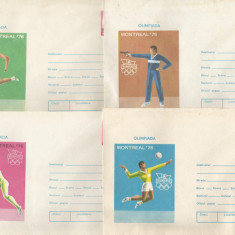 *Romania, Olimpiada Montreal '76, 4 intreguri postale, necirc., 1976