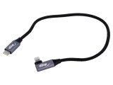Cablu USB 2.0 Apple Lightning și USB C 0,3m AKYGA