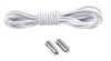 Alb - Sireturi elastice inteligente, functie NO TOUCH, Capsula Metalica, 3MM, MODERATE, SIRETILA