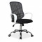 Scaun de birou cu mesh SL Dexter, cadru cromat, mecanism de balans, roti pivotante, 100 kg, alb/negru