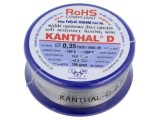 Fir rezistență FeCrAl KANTHAL 14&Omega;/m 0,35mm 143,2m 0-1300&deg;C