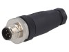 Mufă M12 5 PIN Tată IP67 60V Profibus Drept Pe Cablu, TE Connectivity