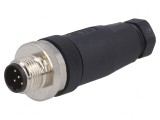 Mufă M12 5 PIN Tată IP67 60V Profibus Drept Pe Cablu, TE Connectivity