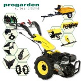 ProGARDEN Pachet Campo U16E Motocultor 14CP + RM500C Remorca 500Kg + BC120M Bara cosire + 3xPlug + FT90 Freza tractata + 2xRoti metalice RM47 + 2xCupl