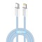 Cablu incarcare Lightning pentru iPhone 27W ColorWay, 1m, bleu