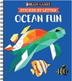 Brain Games - Sticker by Letter: Ocean Fun (Sticker Puzzles - Kids Activity Book) [With Sticker(s)]