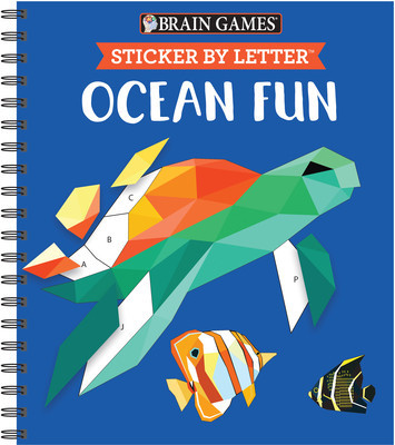 Brain Games - Sticker by Letter: Ocean Fun (Sticker Puzzles - Kids Activity Book) [With Sticker(s)] foto